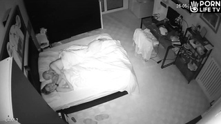 Amazing Polish married coiple having sex in their daughter’s room hidden IP cam