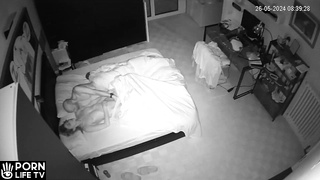 Amazing Polish married coiple having sex in their daughter’s room hidden IP cam