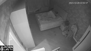 Skinny French brunette woman gets fucked in her daughter’s room hidden camera