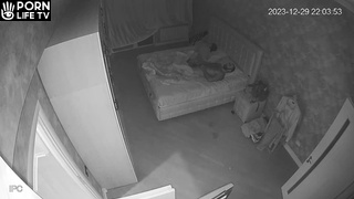 Skinny French brunette woman gets fucked in her daughter’s room hidden camera