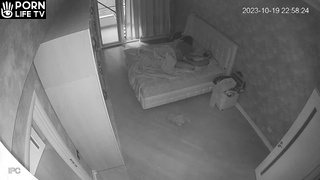 My girlfriend's parents having sex until they fall asleep real spy cam