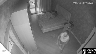 My girlfriend's parents having sex until they fall asleep real spy cam