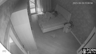 My girlfriend's parents having sex until they fall asleep real spy cam