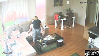 Naughty American blonde mother gets fucked brutally hidden IP cam