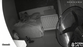 Real French couple fuck in the living room real spy cam