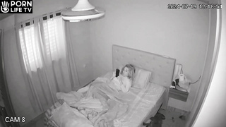 Amazing new couple having sex in their bedroom recording