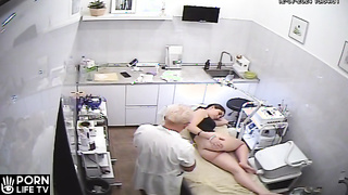 Sweet Canadian brunette sex worker ass depilation in beauty shop