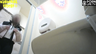 Wandering Voyeur - Mall Toilet-480