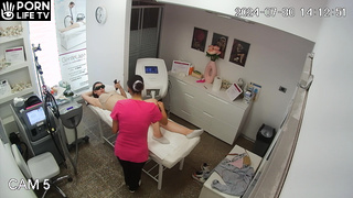 Shaving vagina for Estonian brunette teacher with big boobs