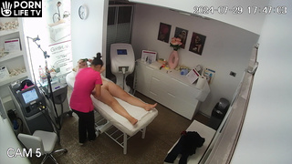 Extreme hair removal for lesbian blonde sex worker in Thailand