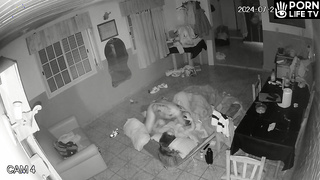 Young lovers having sex brutally real spy cam