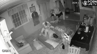 Young lovers having sex brutally real spy cam