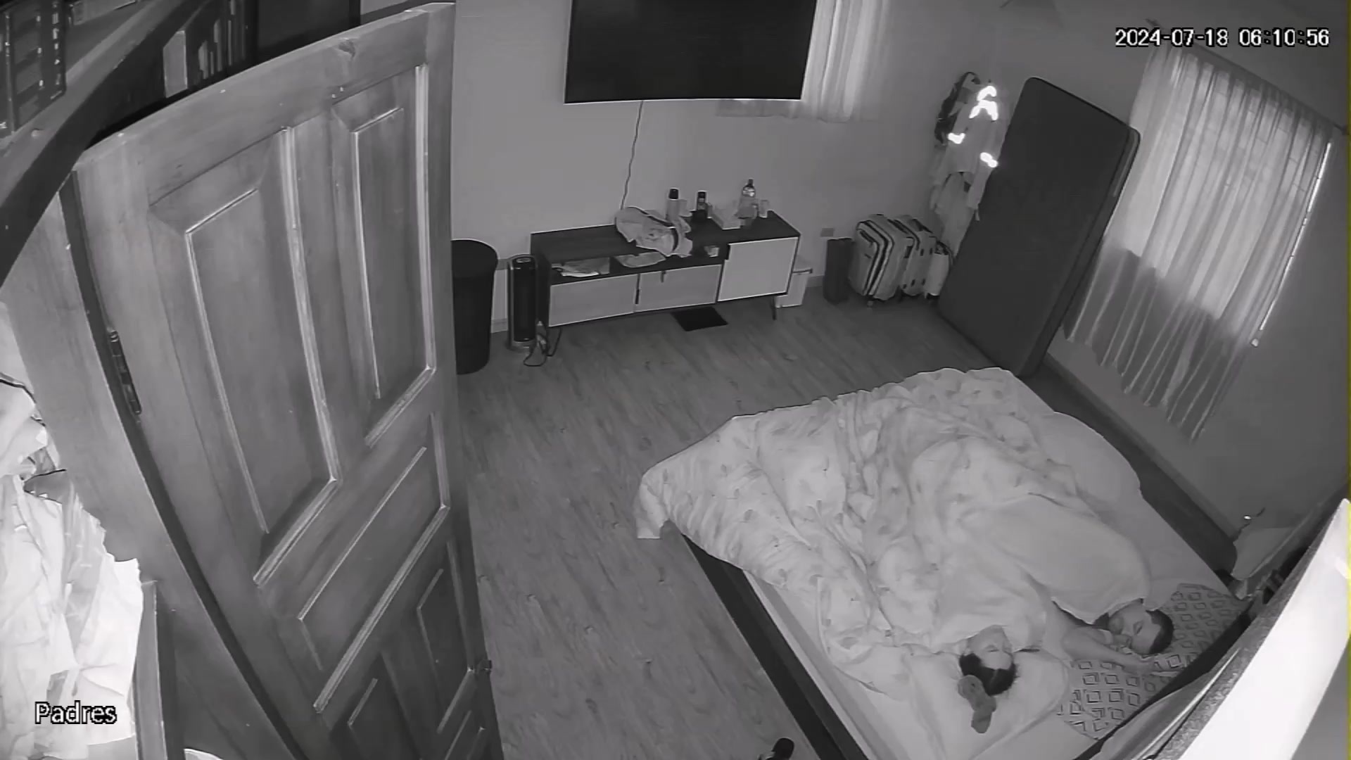 Amazing newly married couple having sex brutally in their bed spy cam