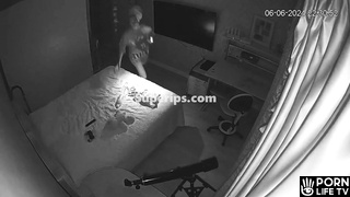 Russian teenage girl naked in her room