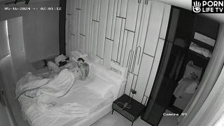 Amazing Norwegian newly married couple fuck brutally in their bed hidden cam