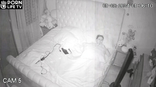 Innocent Italian blonde mother masturbates while dreaming of cumshot porn