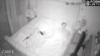 Innocent Italian blonde mother masturbates while dreaming of cumshot porn