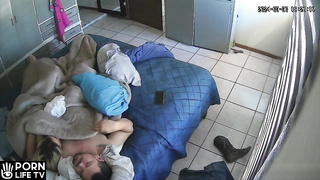 Beautiful dirty couple fuck before going to sleep hidden IP camera