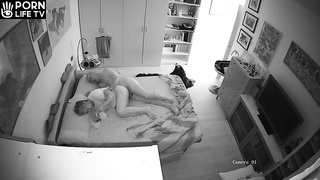 Amazing English new couple fuck in their bed live stream