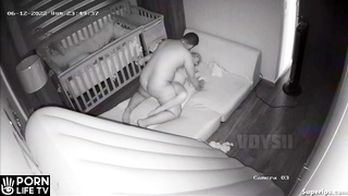 Mature Hispanic couple fucks at night