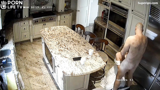 Slavic couple has sex in the kitchen