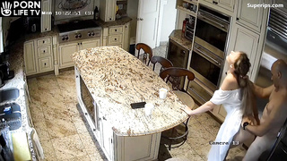 Slavic couple has sex in the kitchen