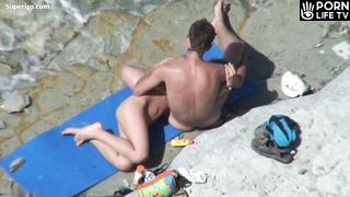 European skinny nudist couple