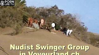 Groups of mature tanned swingers