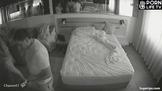 Mature couple has sex in a motel