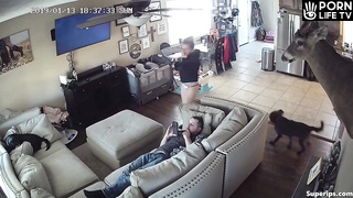 Stepsister fucks her brother while their parents are away