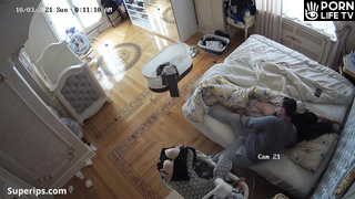 Mature European couple fucks in the morning