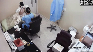 Cute Korean teenage girls visit the doctor