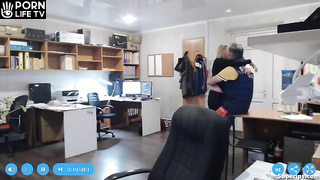 Russian boss fucks with his teen secretary