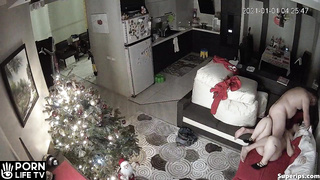 Naughty Slavic parents fuck at Christmas