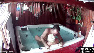 German blonde granny is fucked in the Jacuzzi