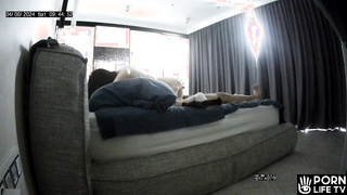 My real neighbours having sex in their bed real spy cam