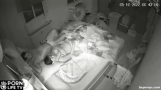 Bad European parents fuck in bed