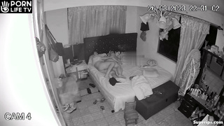 Bad Latin mature parents fuck in their bed