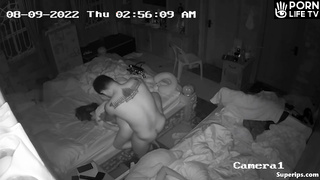 Bad young parents fuck in their bed