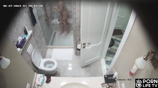 Asian voyeur shower