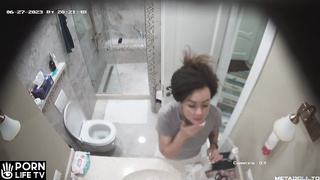 Asian voyeur shower