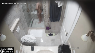 Shower dildo porn