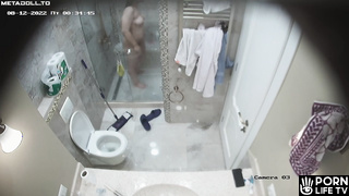 Voyeur shower nude