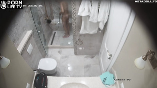 Voyeur shower masturbation