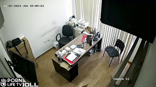 Amateur Polish couple having sex in the office