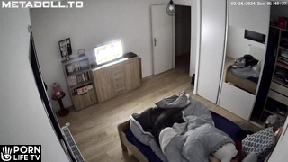 Beautiful Portuguese dirty couple fuck before going to sleep recording