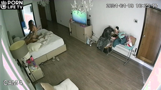 Real amateur Swiss couple fuck in their bedroom hidden camera