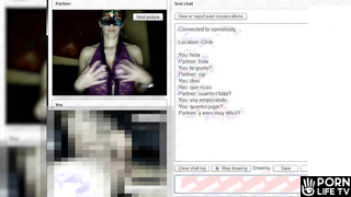 Slut from chile cheats on her husband with me on chatroulette