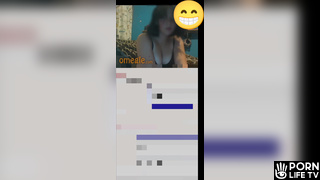 Omegle Porn - White Chick Turns Me On By Showing Her Tits
