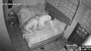 Married Latin couple fucks in their bed